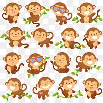 可爱小猴子一系列
