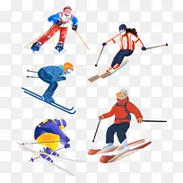 滑雪运动员合集