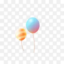 彩色条纹气球