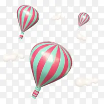 立体热气球漂浮装饰物