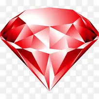 红色的钻石宝石