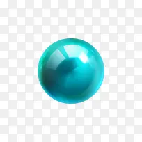 绿色立体圆球