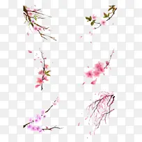水墨桃花立春