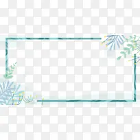 植物边框树叶手绘边框装饰元素