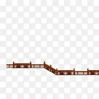 围栏 栅栏 古风栏杆 庭院
