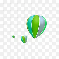 绿色热气球装饰物
