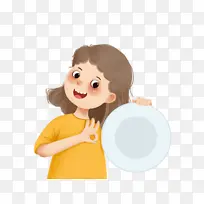 卡通小女孩光盘