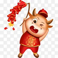 卡通牛年元素05