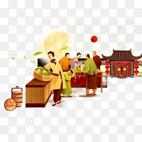 中国国潮风 传统棕子作坊