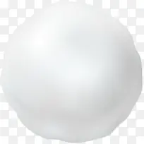 雪球，大，白色，雪花亲亲