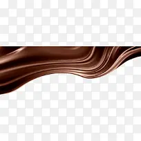 丝滑的巧克力液体丝带