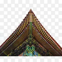 中国宫殿屋角透明素材