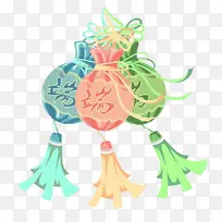 彩色端午节福袋