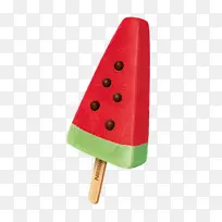 三角形 西瓜冰糕 红 切开