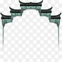 江南牌坊装饰雄伟壮观的城门