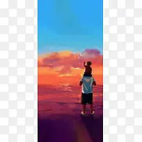 父亲节儿童成长