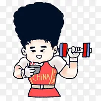 东京奥运会 可爱瞬间 冠军 举重 悠闲