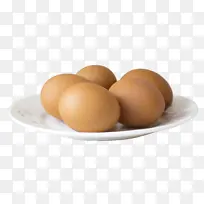 一盘煮熟的鸡蛋
