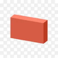 砖 砖头 红砖 红色长方体