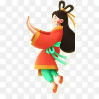 中秋嫦娥手绘