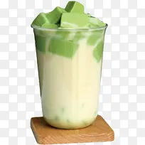 抹茶豆腐奶茶