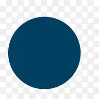 青色圆形元素