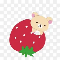 草莓 小熊 熊 水果