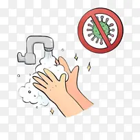 勤洗手消灭病毒细菌