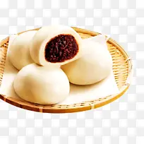 一盘豆沙包素材