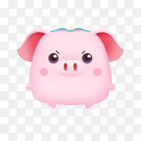 一只粉色的小猪猪