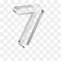 水晶立体数字7