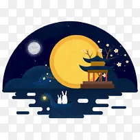 中秋团圆夜玉兔