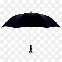 一把手动黑色雨伞
