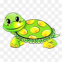 一只绿油油的小乌龟