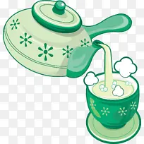 茶壶  杯子  开水
