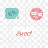 马卡龙字体甜蜜sweet