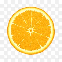 橙子水果切片的橙子