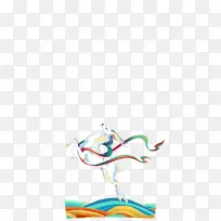 国风元素九色鹿插画动物