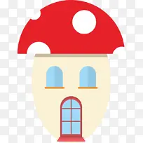 蘑菇卡通小房子