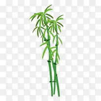 卡通手绘绿竹子