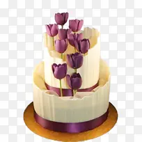 翻糖蛋糕，玫瑰花翻糖蛋糕，情人节蛋糕