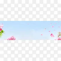自然花朵banner