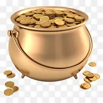一大桶满满的金币