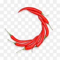 红辣椒抠图海报素材