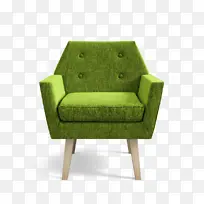 椅子沙发绿色素材