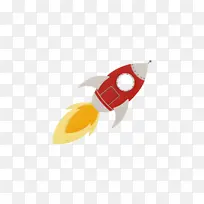 火箭 卡通火箭 纸 红色火箭
