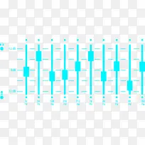 蓝色 科幻 滑动块 调节界面