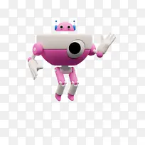 游戏3d图标粉机器人