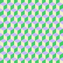 立体几何黄紫绿背景
