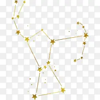 烫金星座星星元素图